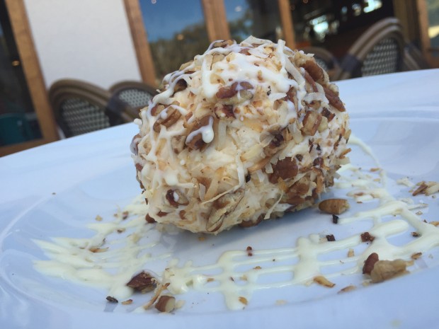 La Comida Addison :: La Polota Helado (vanilla ice cream covered in coconut, pecans & chocolate) dallasfoodnerd.com
